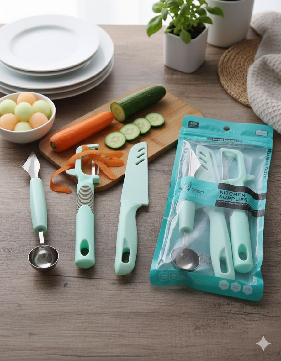 سكينه ومقشره وبوله ٣×١ كارت