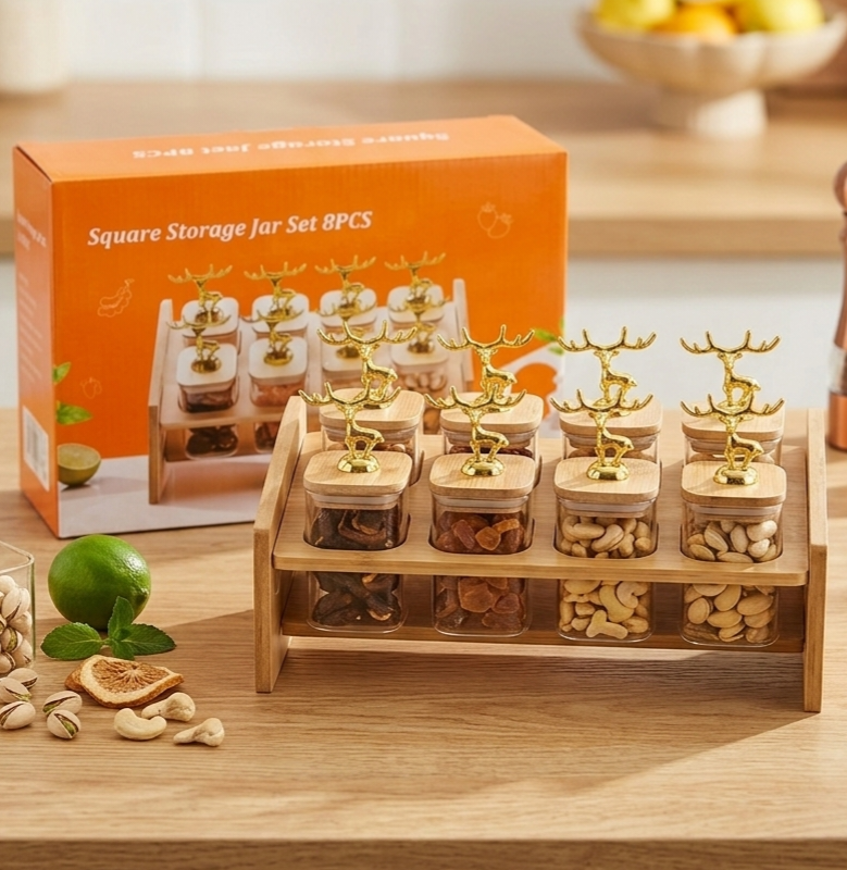 ط توابل غزاله 8*1 على حامل خشب