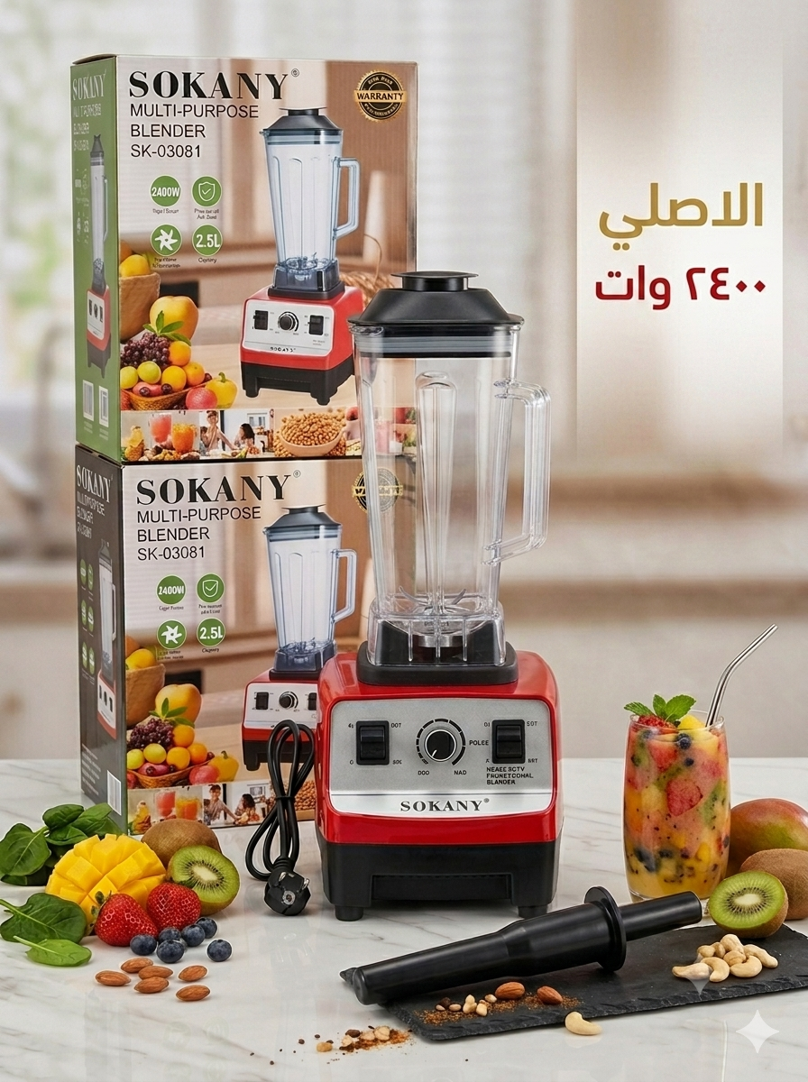خلاط سوكانى الاصلى ٢٤٠٠ وات