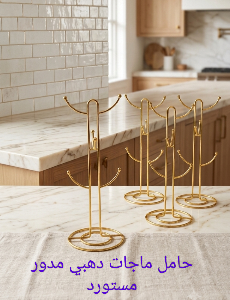 حامل مجات دهبى مدور